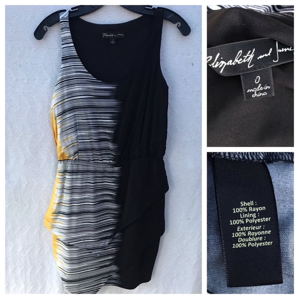 Elizabeth and James Dress tank ruched dress